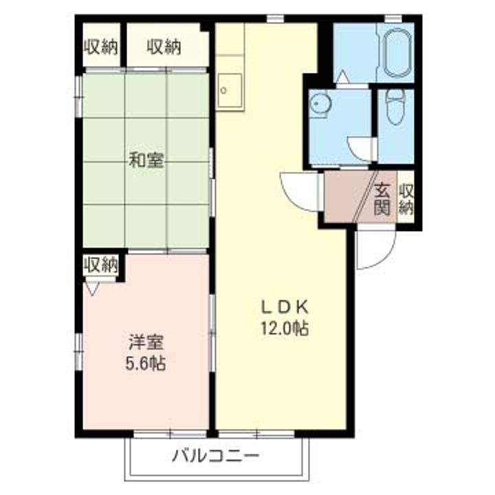 グリーン・アルスAの間取り