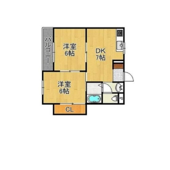 大阪府大阪市住吉区東粉浜3(マンション)の賃貸物件の間取り