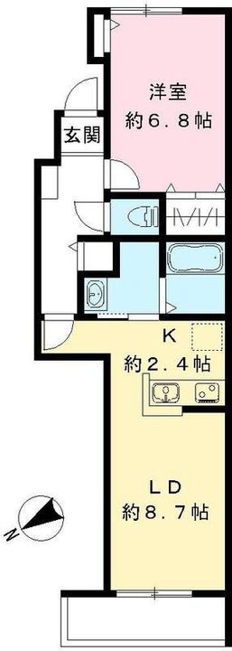 東京都世田谷区桜上水1(アパート)の賃貸物件の間取り