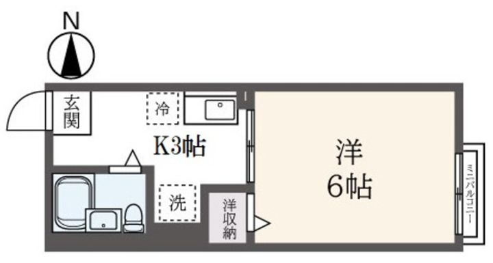 神奈川県相模原市中央区由野台2(アパート)の賃貸物件の間取り