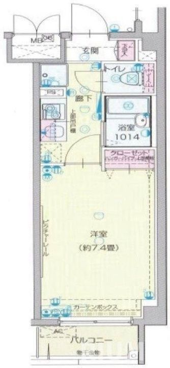 東京都江東区北砂3(マンション)の賃貸物件の間取り