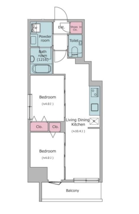 ドゥーエ入谷Iの間取り