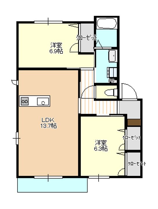 ベレオ新橋の間取り