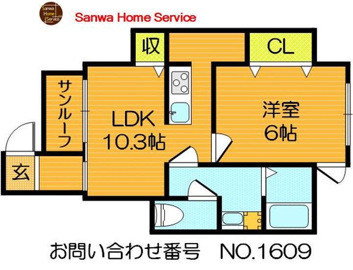 大阪府大東市御供田2(アパート)の賃貸物件の間取り