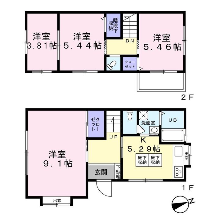 神奈川県横浜市港北区日吉本町4(一戸建)の賃貸物件の間取り