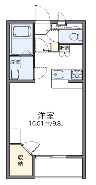 レオパレスカメリアIIの間取り