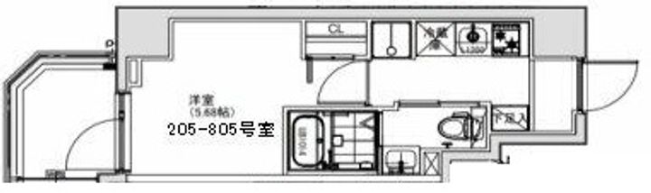S-RESIDENCE横濱阪東橋の間取り