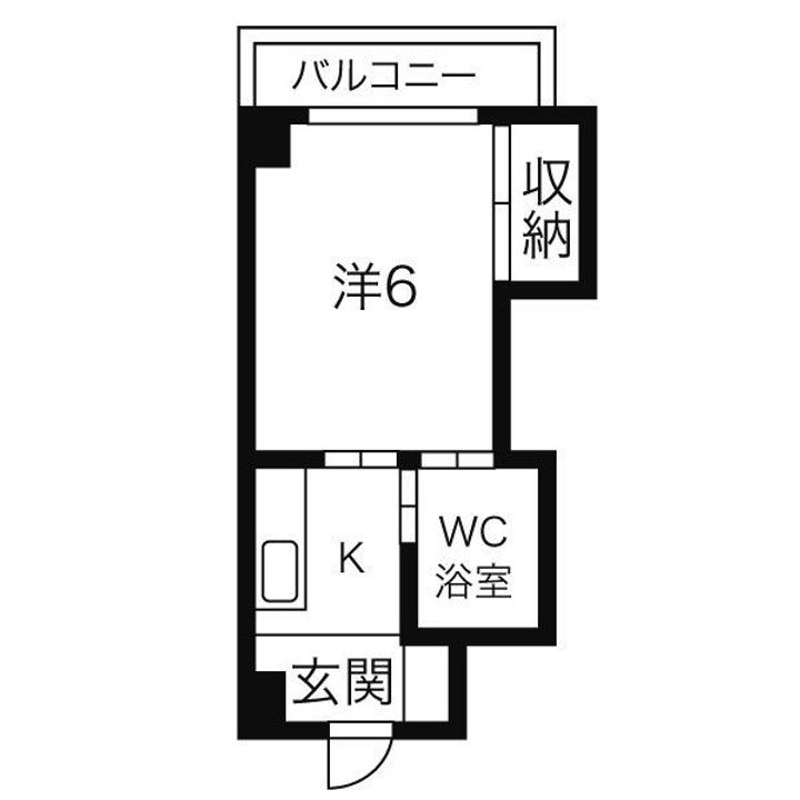 北海道札幌市中央区南十条西6(マンション)の賃貸物件の間取り