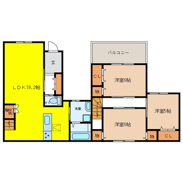 大阪府泉大津市板原町3(一戸建)の賃貸物件の間取り