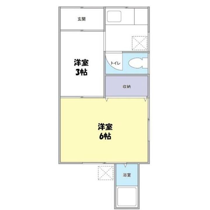 東京都江戸川区江戸川5(アパート)の賃貸物件の間取り