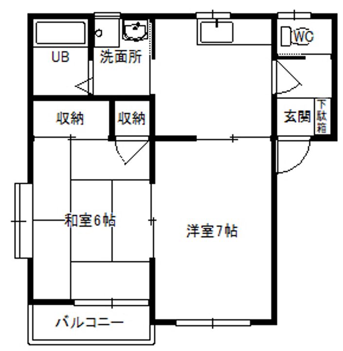 ミラハイツDの間取り
