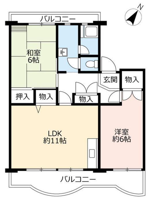 UR南花台の間取り