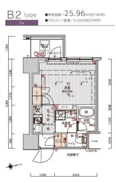 プレシャスハーモニー八王子の間取り
