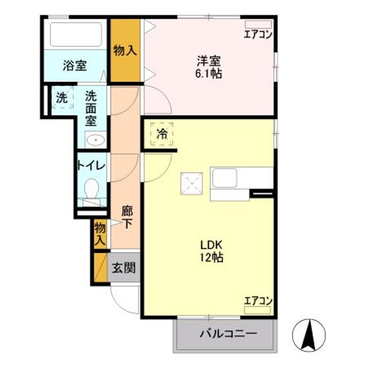 プランドールS Bの間取り