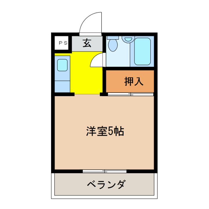 岐阜県岐阜市柳津町高桑西3(アパート)の賃貸物件の間取り