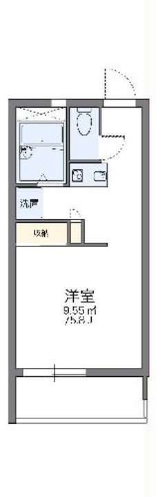 レオパレスマツナミの間取り