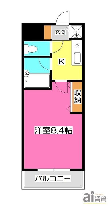 埼玉県所沢市東所沢1(マンション)の賃貸物件の間取り