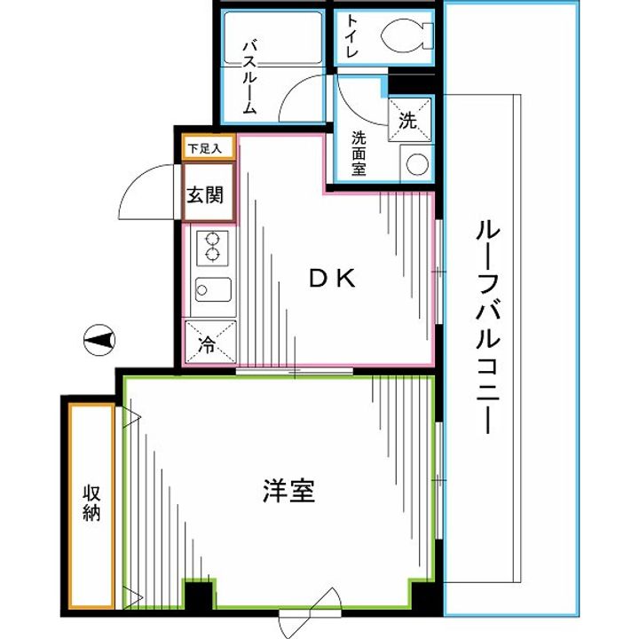 東京都杉並区高円寺南4(マンション)の賃貸物件の間取り