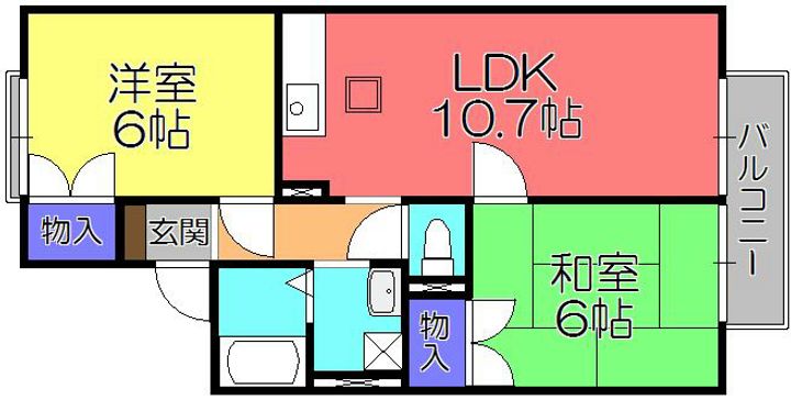 アイビハイツ C棟の間取り