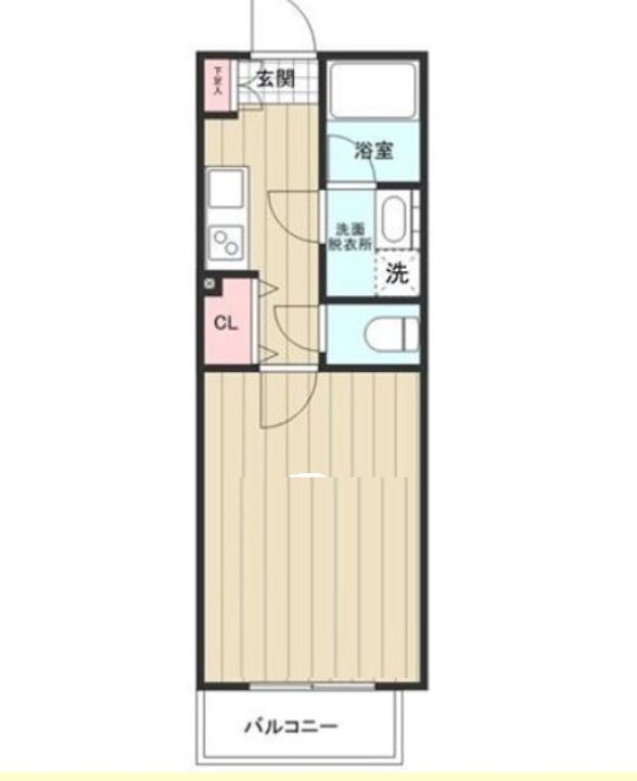 東京都大田区羽田5(マンション)の賃貸物件の間取り