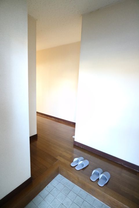 岡山県倉敷市大島(アパート)の賃貸物件の玄関