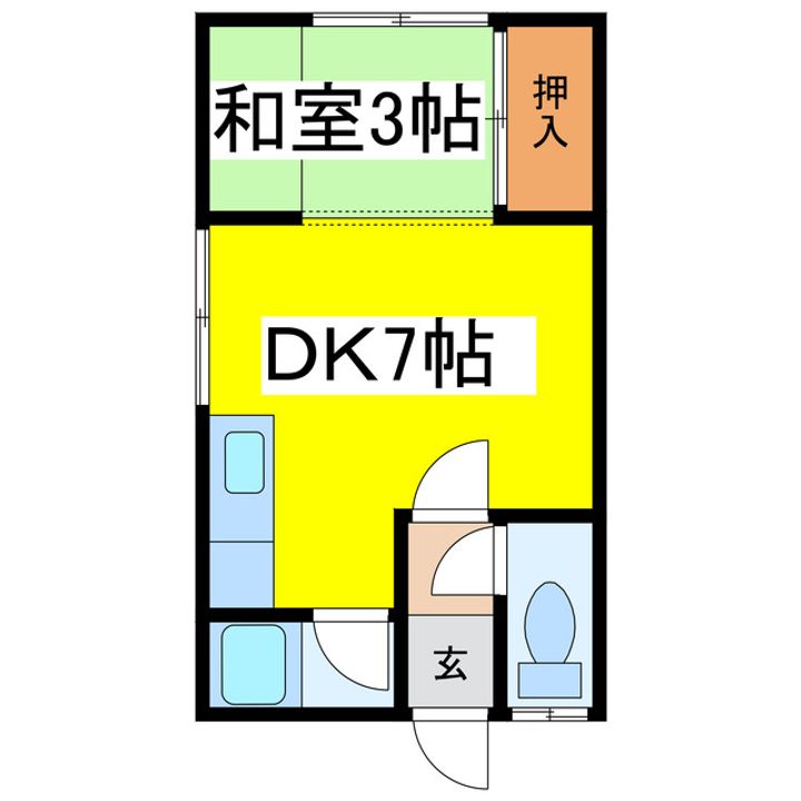 ハイツオックスの間取り
