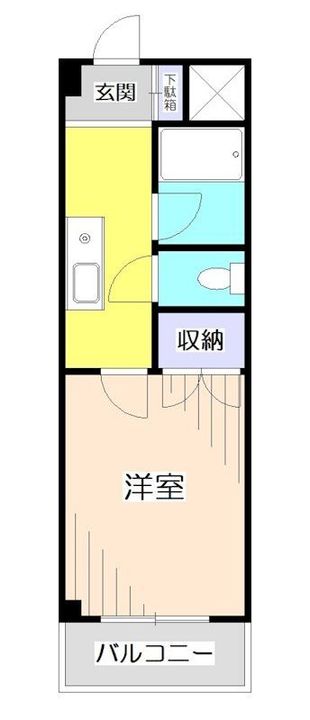 埼玉県所沢市御幸町(マンション)の賃貸物件の間取り