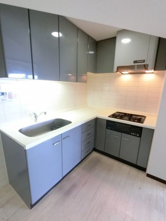 千葉県千葉市稲毛区園生町(マンション)の賃貸物件のキッチン