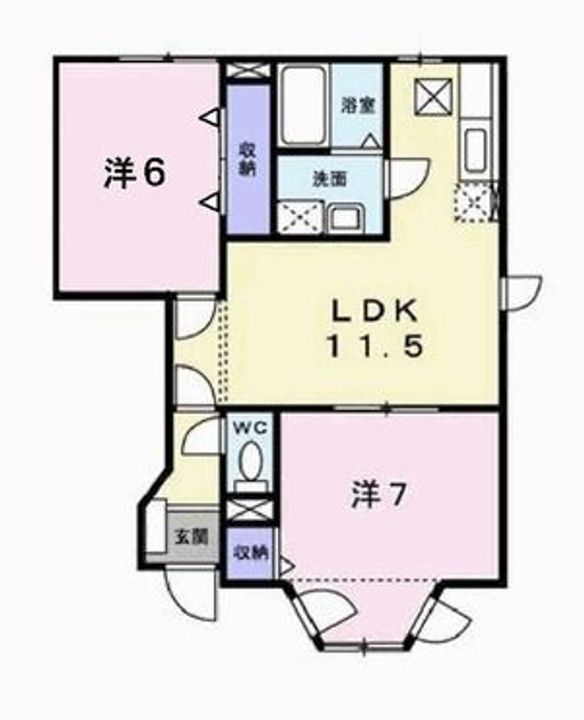 兵庫県加東市北野(アパート)の賃貸物件の間取り