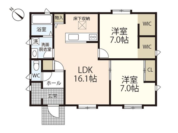 広島県広島市西区横川町1(一戸建)の賃貸物件の間取り