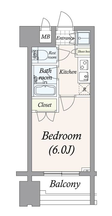パレステュディオ新宿御苑駅前の間取り