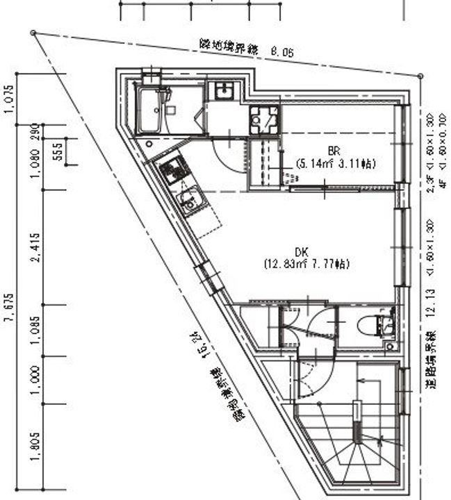 スワンクロスビルの間取り