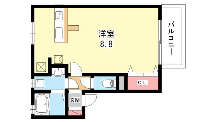 大阪府豊中市清風荘2(アパート)の賃貸物件の間取り