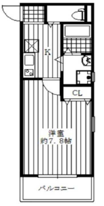 大阪府大阪市東住吉区湯里1(アパート)の賃貸物件の間取り