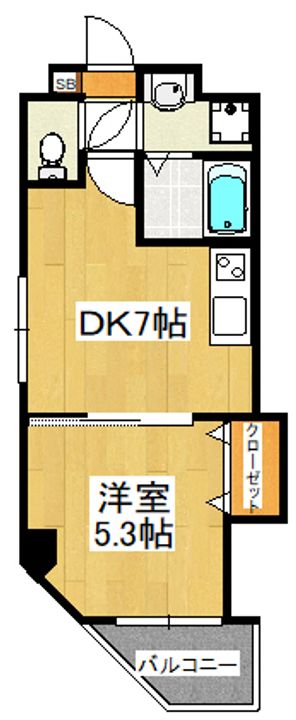 金太郎ヒルズ340の間取り