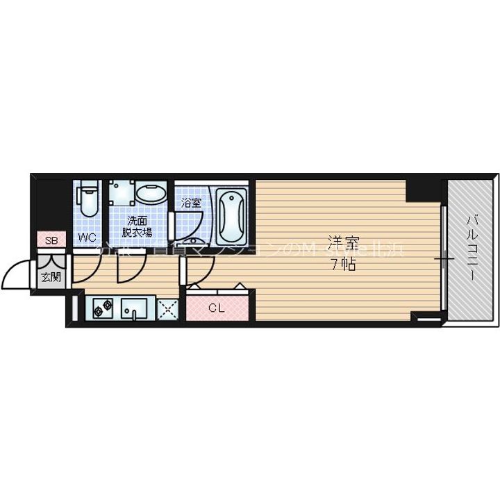 S-RESIDENCE堺筋本町Deuxの間取り