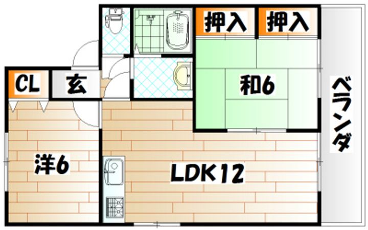 ニューセジュール緑ヶ丘 C棟の間取り