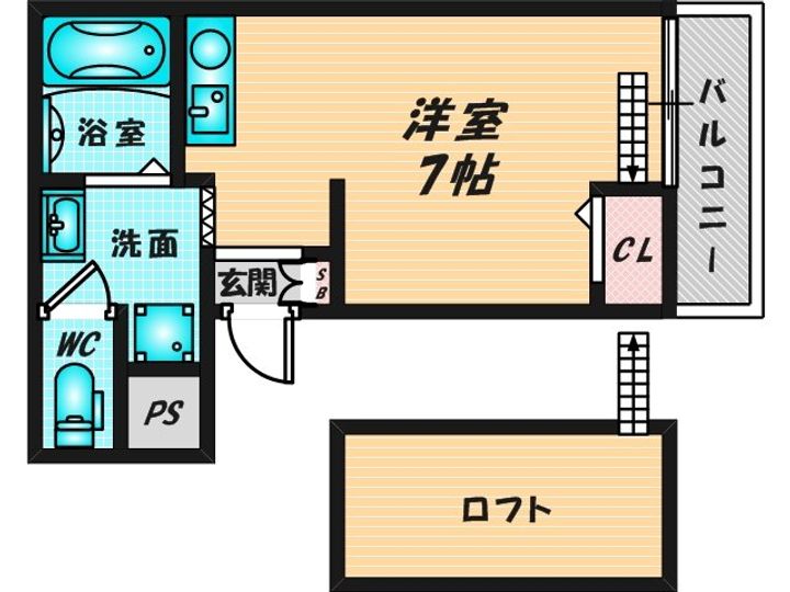 キオズ布施足代北の間取り