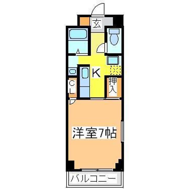 広島県東広島市西条栄町(マンション)の賃貸物件の間取り