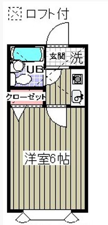 ローズアパートF13B棟の間取り