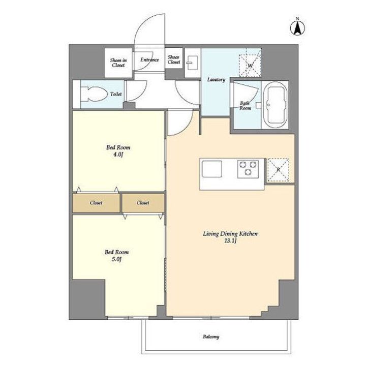 東京都荒川区西日暮里6(マンション)の賃貸物件の間取り