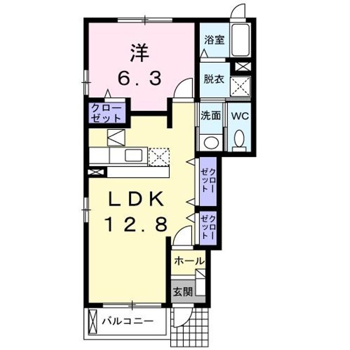 クレアーレ Aの間取り
