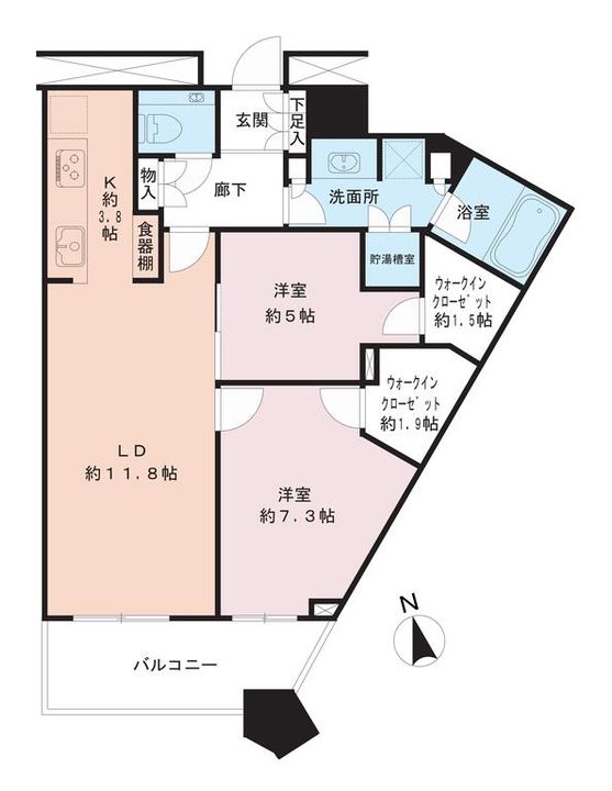 勝どきザ・タワーの間取り