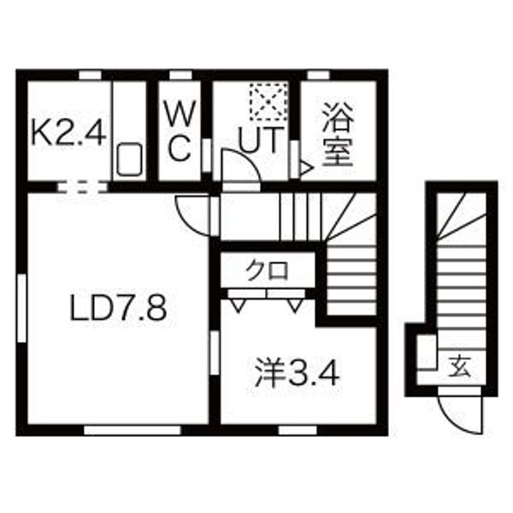 grand parace浪江 IIの間取り