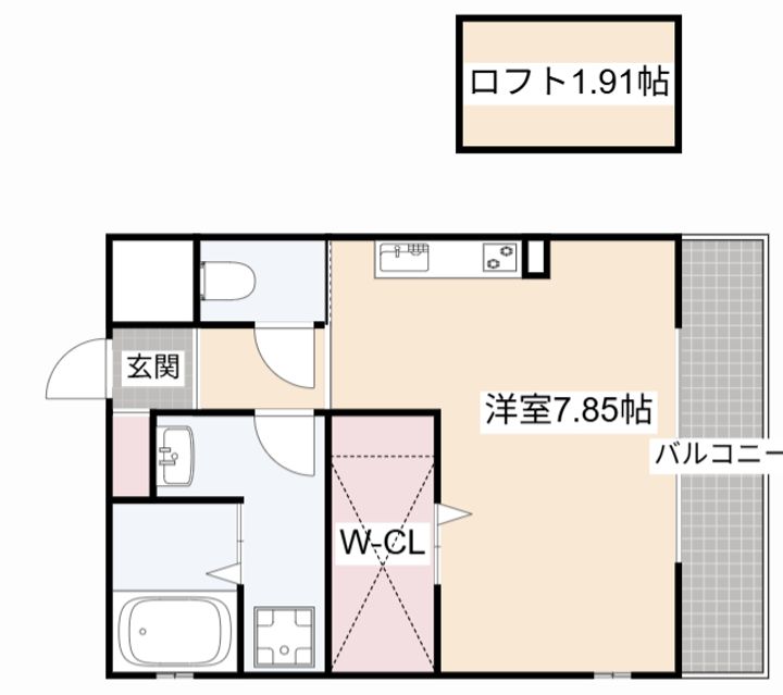 ラフィーネの間取り