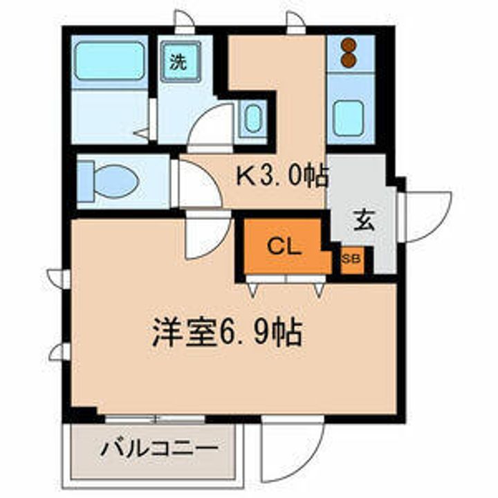 M clair(エム・クレア)の間取り