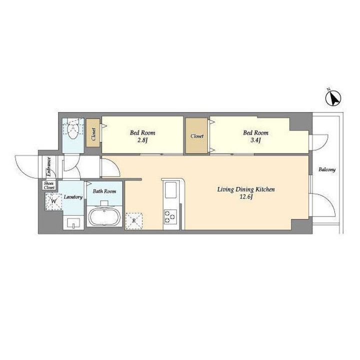 東京都墨田区向島5(マンション)の賃貸物件の間取り