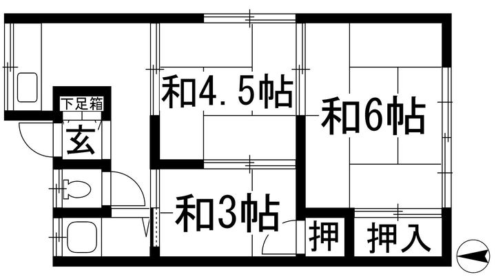 西河文化の間取り