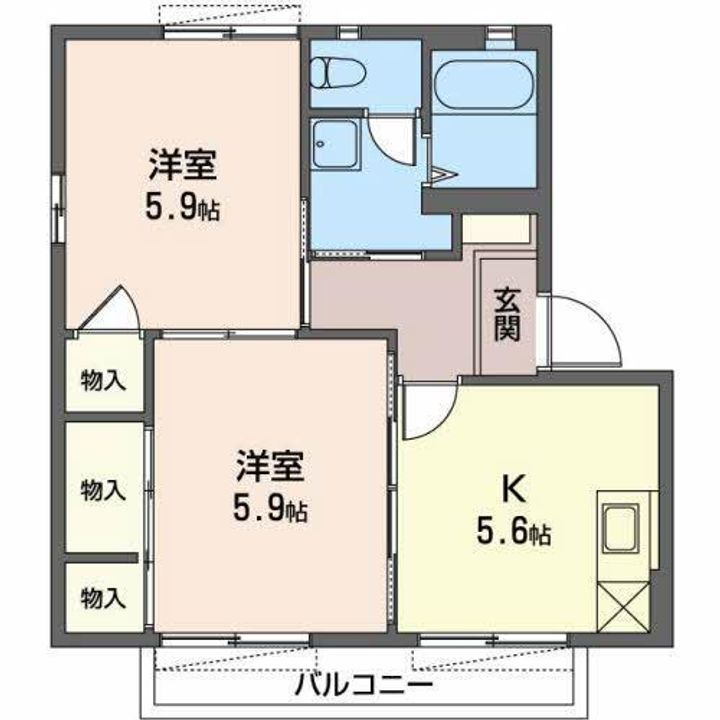 コモンシティ前島Dの間取り