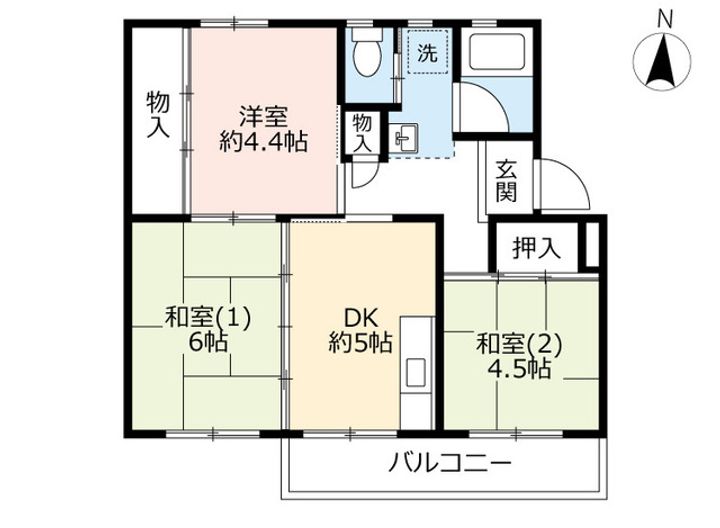 UR鶴山台の間取り